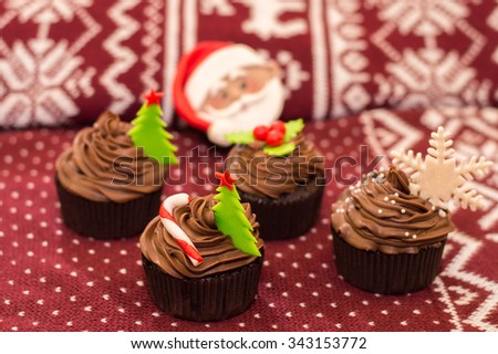 Christmas cupcake for the new year
