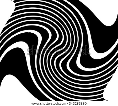 Twisted lines texture - abstract isolated stock vector template - easy to use