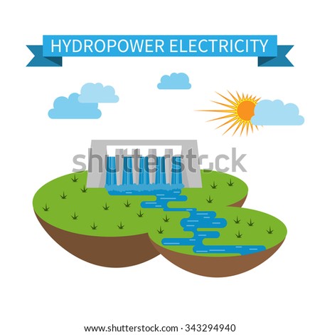 hydropower energy icon