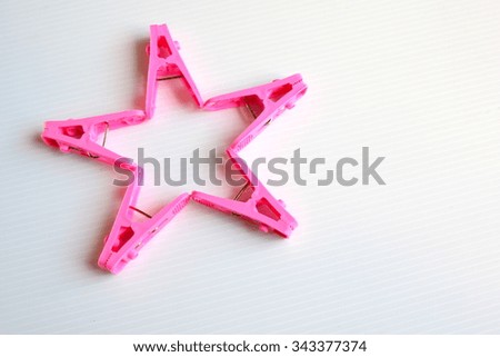 Clothes Peg in form of Star