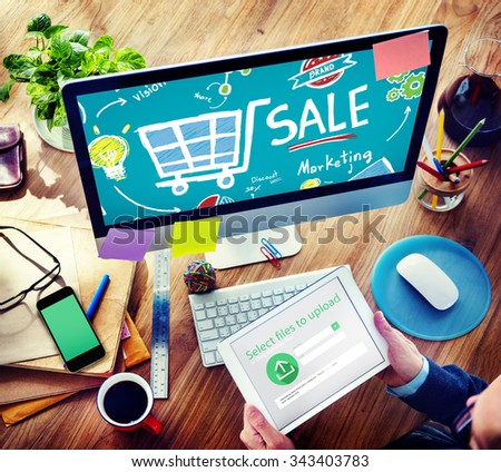 Sale Marketing Analysis Price Tag Branding Vision Share Concept