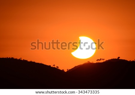 Sunset eclipse