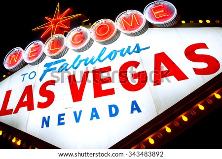 Las Vegas (Sin City), famous welcome sign