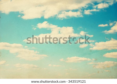 clouds in the blue sky grunge