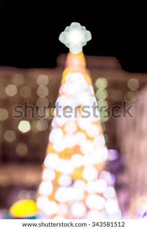 Christmas background of de-focused and bokeh
