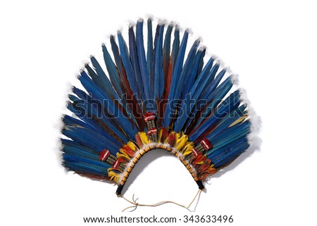 headdress indigenous Royalty-Free Stock Photo #343633496