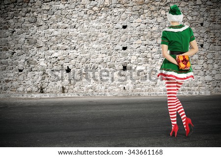 elf and street and slim legs 