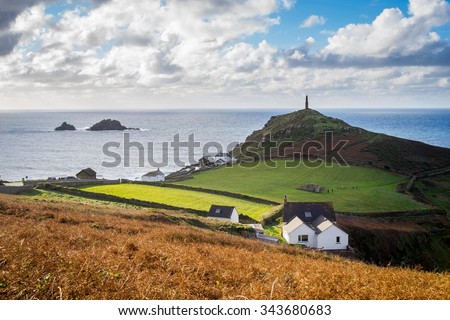 The headland at Cape Cornwall the site of a former Tin Mine near St Just England UK Europe