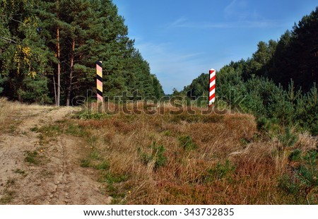  Polish border post on the border with Germany