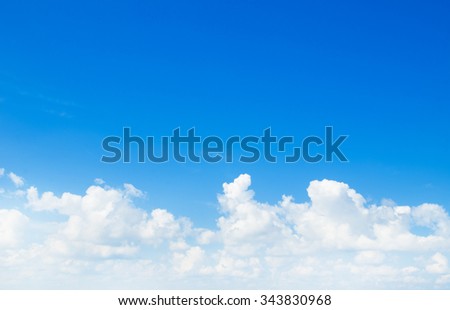 blue sky background with clouds Royalty-Free Stock Photo #343830968