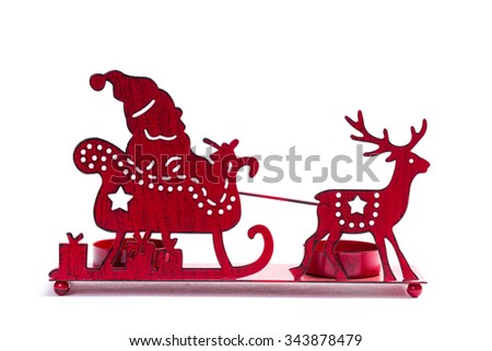 Christmas decoration piece isolated