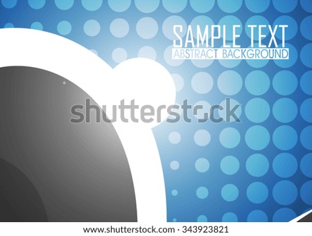 Blue abstract background illustration. Template for business card or banner.