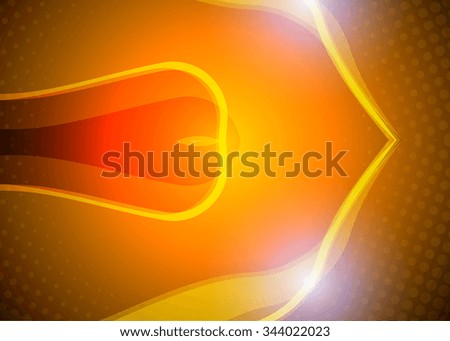 Orange abstract background illustration. Template for business card or banner.