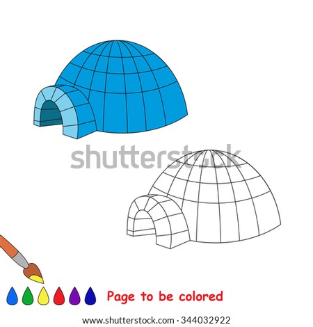 IGLOO-COLOR-PAGE Stock Vector Images - Avopix.com