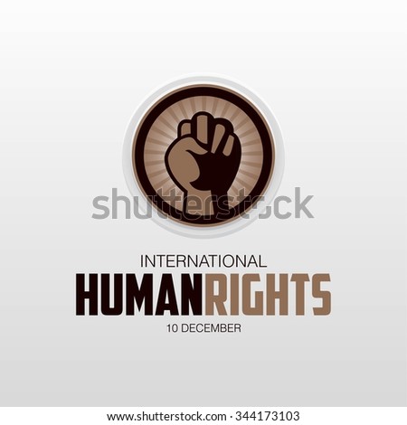 Human Rights Day, poster, quotes, vector template
