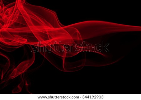 Red smoke background.