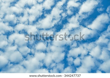 cloud in blue sky