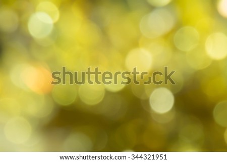 yellow light bokeh abstract background for Chrismas and new year theme