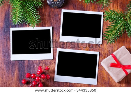 photos on christmas background