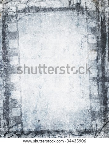 grunge film background with space for text or image