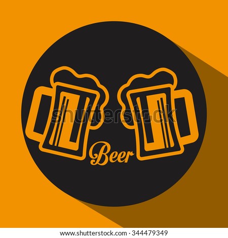  Beer concept with icons design, vector illustration 10 eps graphic.