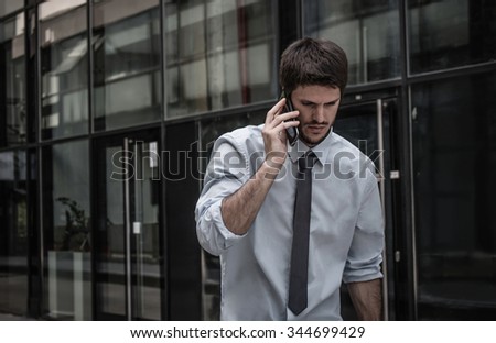 Young Businessmen  Under Work Stress