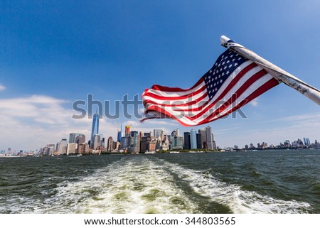 View to Downtown Manhattan from Liberty Island, August 2015