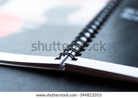 Image of business, with ring binder