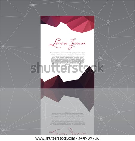 Abstract shapes Flyer Template. Vector design concept. Abstract  background for design. EPS10.