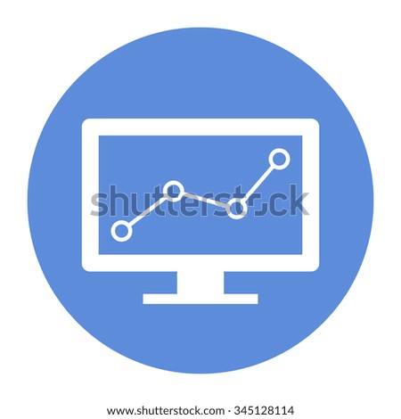 Computer monitors with graph.