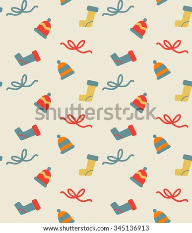 kid Christmas seamless patterns, Endless texture can be used for wallpaper, pattern fills, web page background,surface textures. vector illustration.