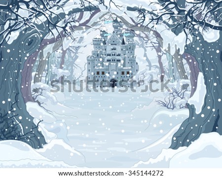 Magic Fairy Tale Winter Princess Castle