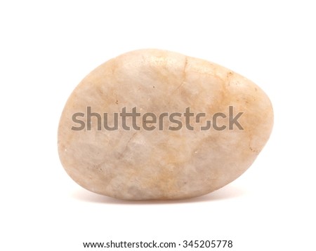 pebble on a white background