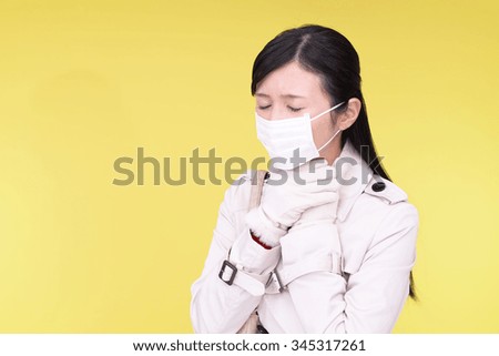 Woman who has a cold