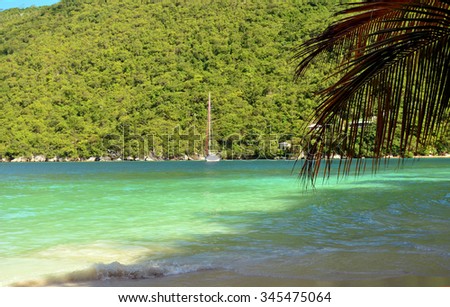 Caribbean beach in Haiti