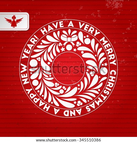 Abstract red christmas background for your design