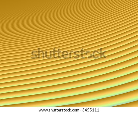Fractal rendition of golden sand dunes in a desert