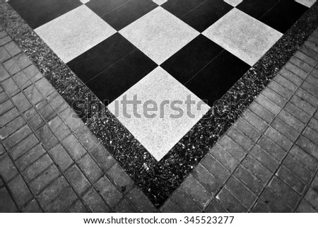 checkerboard tiles