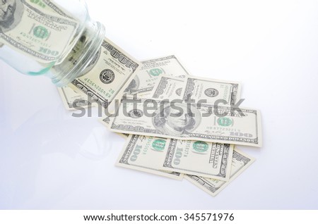 dollar bills fall out of banks