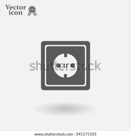 power socket vector icon
