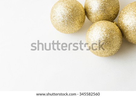 Christmas decoration balls - Frame - gold 