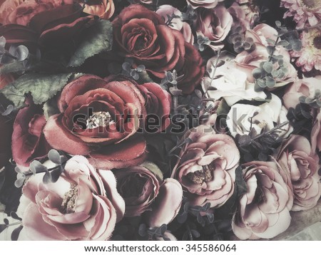 Vintage roses Royalty-Free Stock Photo #345586064