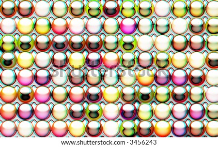 Abstract of 3D gel buttons suitable for a background