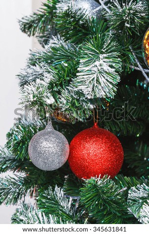 Christmas tree on Christmas
