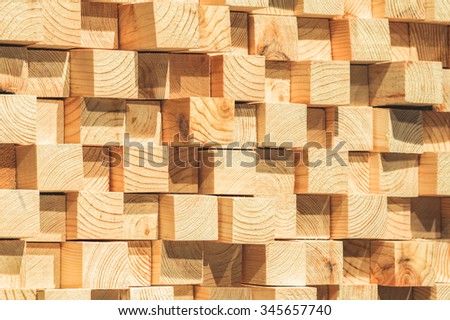 wooden soundproofing. pine timber