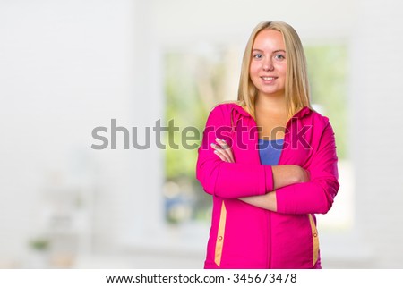 Portrait of a pretty young teen girl