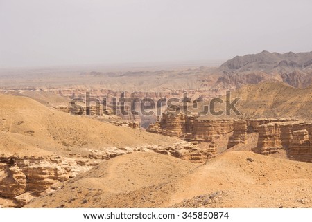 Charyn grand canyon in Kazakhstan.