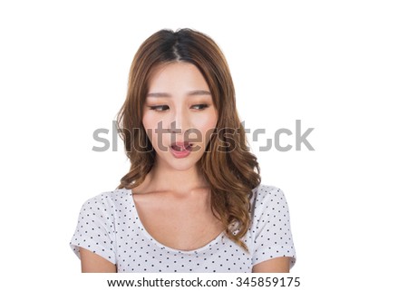 Young Asian woman, portrait at studio.