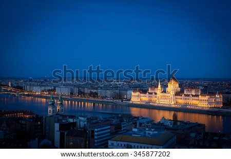 Budapest Parliament at night