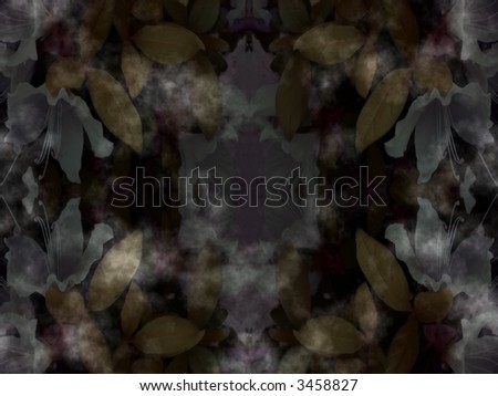 fractal background image of flowers in a psychedelic grunge style